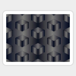 Black cubes Sticker